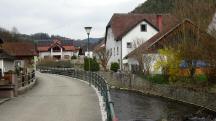Wanderroute auf der Bachgasse entlang des Weitenbach