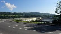 Blick zur Donaubrcke Persenbeug . Erlauftalstrae (B25)
