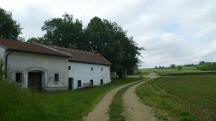 Blick auf die Wanderstrecke bei der Kellergasse Untergrafendorf