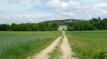 Blick auf die Wanderstrecke zur Westbahnunterfhrung