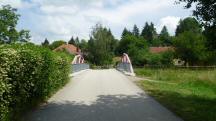 Blick auf die Wanderstrecke bei der Perschlingbrcke der Florianigasse