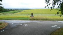 Blick zur Streckenteilung in der Nhe der Labestelle (12/7 km )