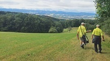  Blick auf die Wanderstrecke mit herrlicher Fernsicht 