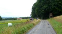 Blick auf die Wanderstrecke - wieder bei der Streckenzusammenfhrung
