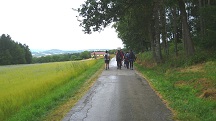 Blick auf die Wanderstrecke zur schon bekannten Labestelle 