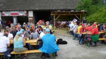  Wanderer im Zielraum 