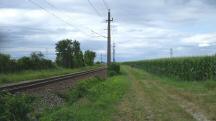Blick auf die Wanderstrecke entlang der Franz-Josefs-Bahn