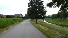 Wanderroute auf der Siedlungsgasse entlang der Perschling