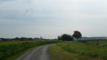 Blick auf die Wanderstrecke entlang der Perschling