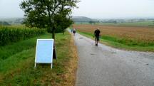 Blick auf die Wanderstrecke - zur und von der K+L  
