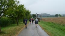 Blick auf die Wanderstrecke - zur und von der K+L  