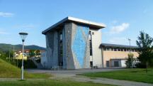  Blick zur Kletterhalle Yspertal 