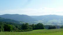 sehr schner Fernblick ins Yspertal und zum Weinsberger Wald