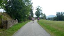  Blick auf die Wanderstrecke auf der Kaltenbergstrae 