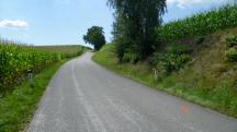  Wanderroute auf der Landstrae nach Parming 