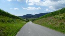  Wanderroute auf der Landstrae nach Parming 