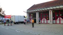  Blick zum FF-Haus Sitzenberg = Start-/Zielraum 