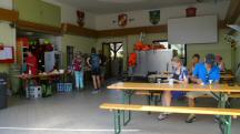 Blick ins FF-Haus Waldlesberg mit der 3. K+L 