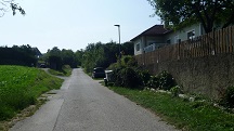 Blick auf die Wanderstrecke auf der Waldlesberger Strae