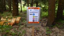  Infotafel - Streckenteilung - bei der K+L 