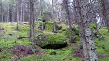  Blick zu imposante Felsformationen 
