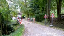 Blick auf die Wanderstrecke im Pilzengraben beim Steinbach