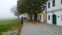 Blick auf die Wanderstrecke entlang der Wora Kellergasse
