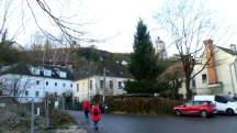 Blick auf die Wanderstrecke auf der Unterhimmler Strae 