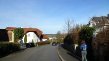 Blick auf die Wanderstrecke entlang der Schlhslmayrstrae 