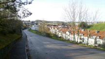 Blick auf die Wanderstrecke entlang der Dr. Josef Ender Strae 