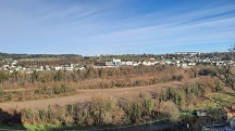 schner Fernblick ber die Steyrauen nach Grndberg und Steyrdorf 