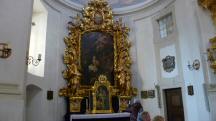 Blick zum linken Seitenaltar (Gemlde mit  Weihnachtsbild) 