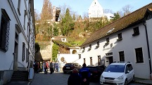 Blick auf die Wanderstrecke zum Panoramalift Tabor bzw. zur Taborstiege 