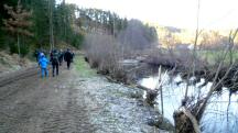Blick auf die Wanderstrecke entlang des "Kleinen Kamp" 
