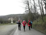 Marathonis beim Figurenbildstock hl. Florian, Nhe Burgruine Gars am Kamp 