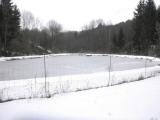  schner (zugefrornerer) Fischteich 