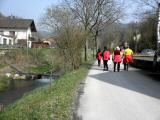 Wanderroute auf der Bachstrae entlang des Spitzerbachs 
