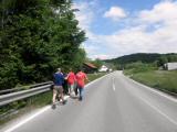  Wanderroute auf der L110 Richtung Gwrth 