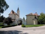 Eingang zum Francisco Josephinum (Schloss Weinzierl) 