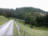  Wanderroute kurz auf einer Landstrae 