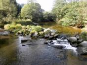  der Blick vom Steg flussaufwrts 