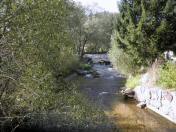  der Blick von der Brcke flussaufwrts 