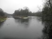  Blick auf die Steyr - flussaufwrts 