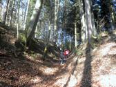  bergan durch einen Hohlweg 