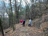  bergab auf einem Wanderweg nach Weiten 