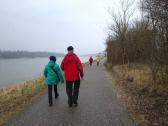  Wanderroute auf dem Treppelweg entlang der Donau 