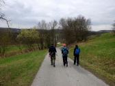  Blick auf die Wanderstrecke - berab ins Tal 