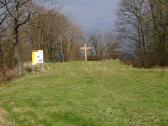 das Kreuz markiert den Standpunkt der frhesten christlichen Kirche nrdlich der Donau 