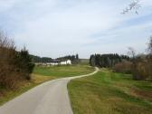 Blick auf die Wanderstrecke Richtung Gehft Mhlberger