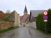 Blick zur kath. Pfarrkirche Mariae Himmelfahrt in Oberndorf bei Raabs